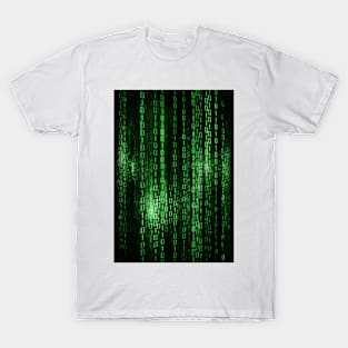 Digital abstract matrix background T-Shirt